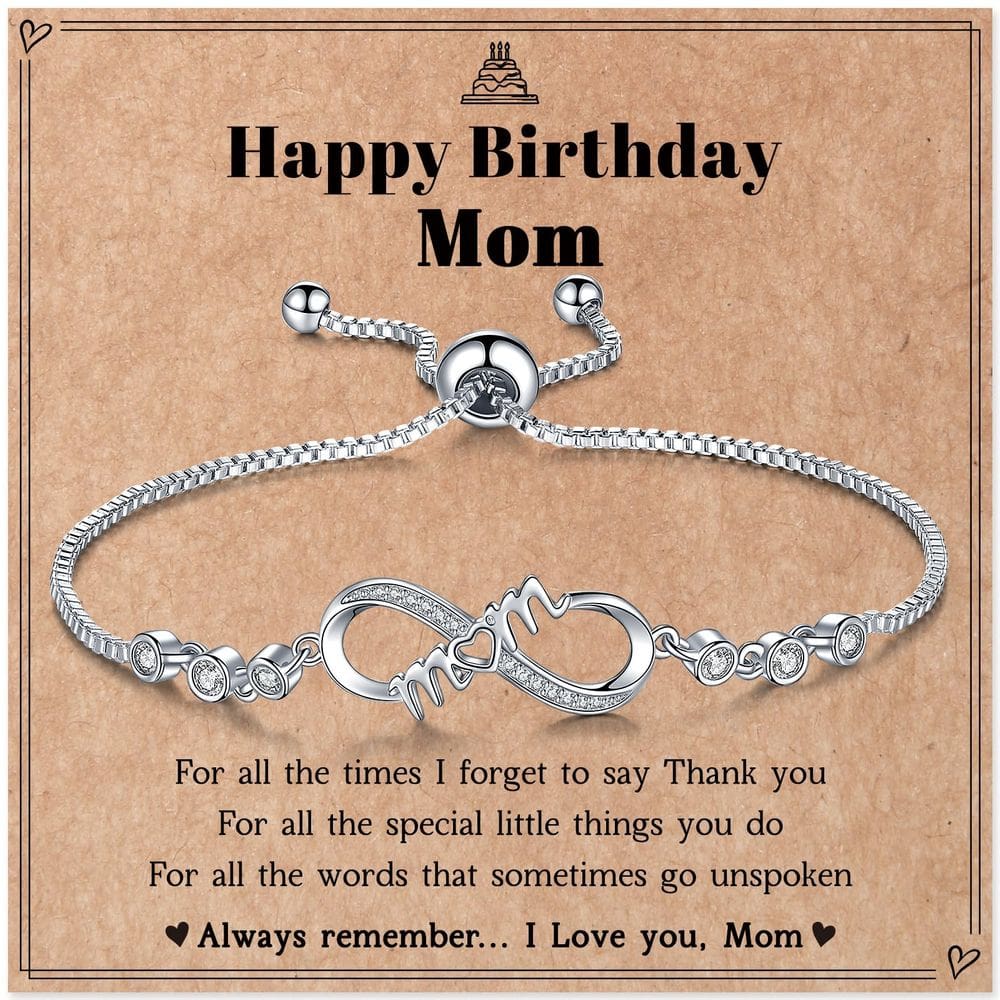 Pulseiras Infinity Love para mãe, de filha/filho