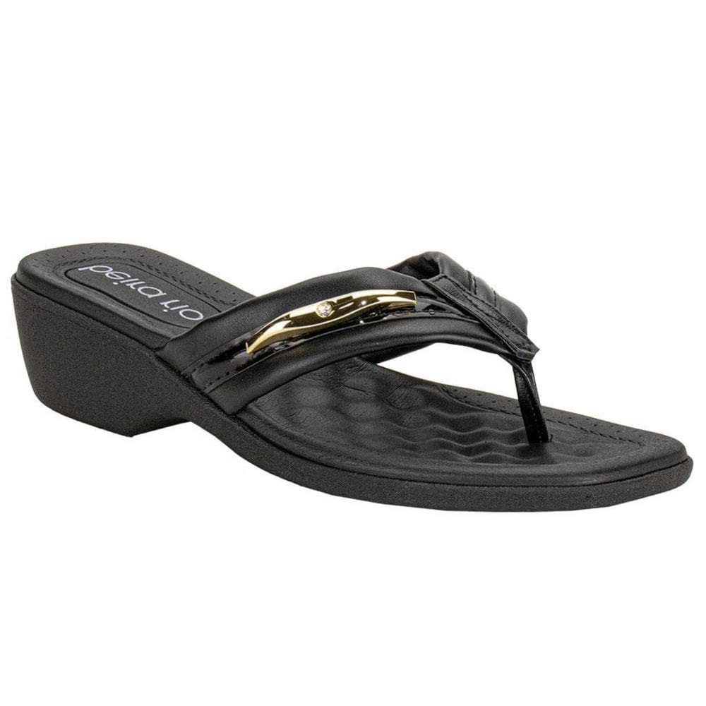 Tamanco Beira Rio Feminino Confortável Salto Baixo Preto