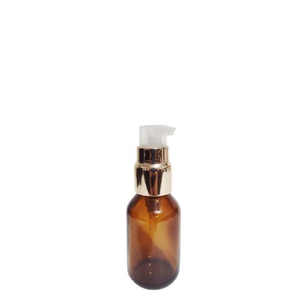 Saboneteira Âmbar 60 Ml Com Válvula Ouro - 9 Un
