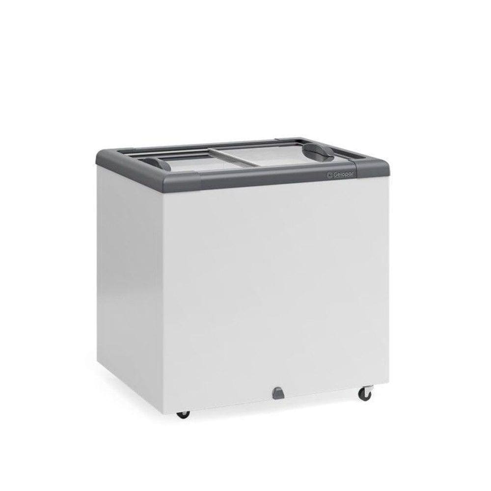 Freezer Horizontal Ghd 200H Branco 200L 2 Tampa Vidro Sem Cesto 220V - Gelopar