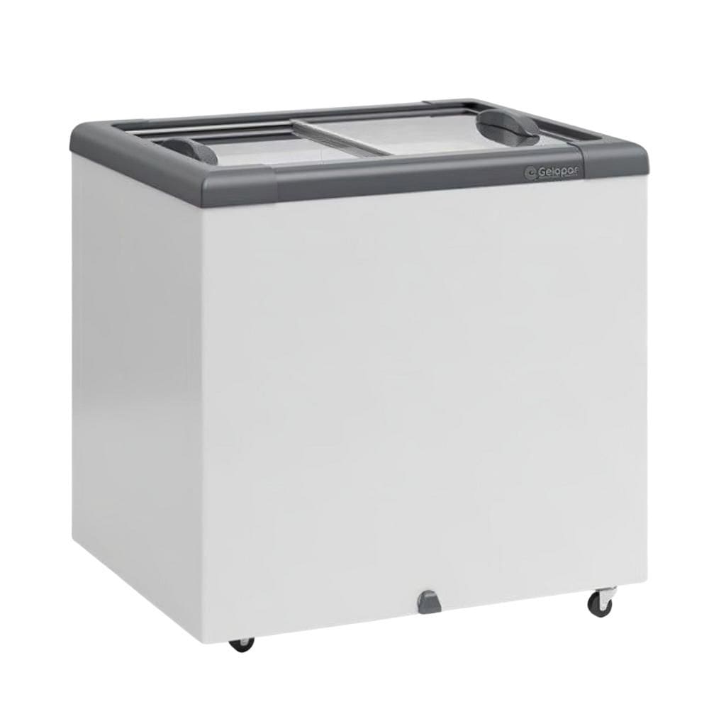 Freezer Horizontal Ghd 200H Branco 200L 2 Tampa Vidro Sem Cesto 127V - Gelopar