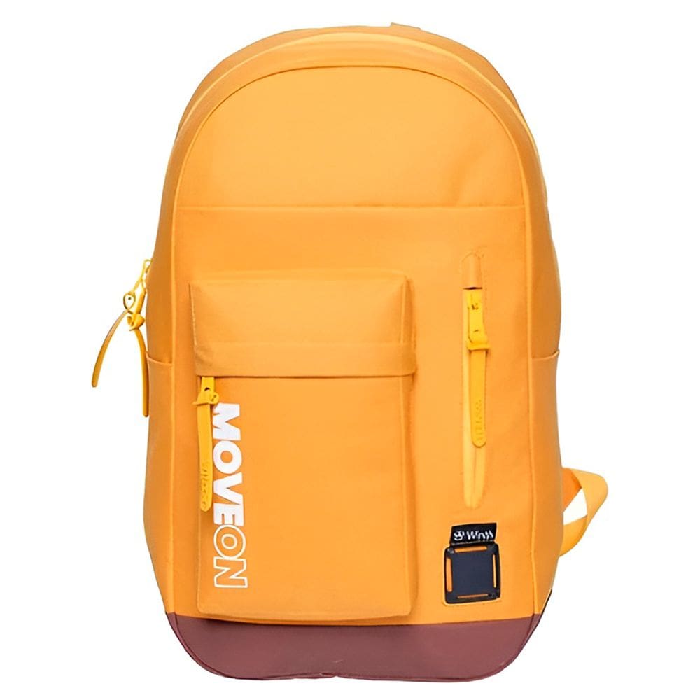 Mochila Unissex Juvenil Cores Escolar Passeio Viagem Cor:Amarelo