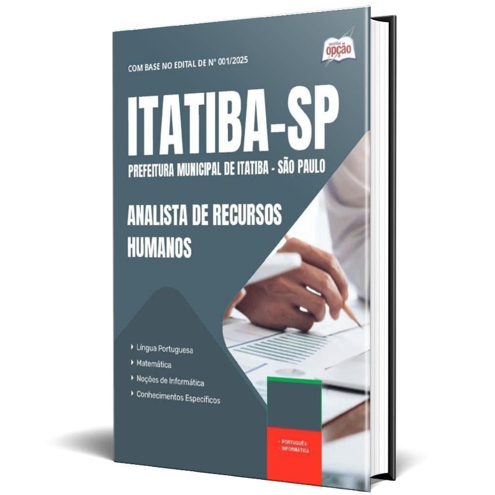 Apostila Prefeitura Itatiba Sp 2025 Analista Recursos