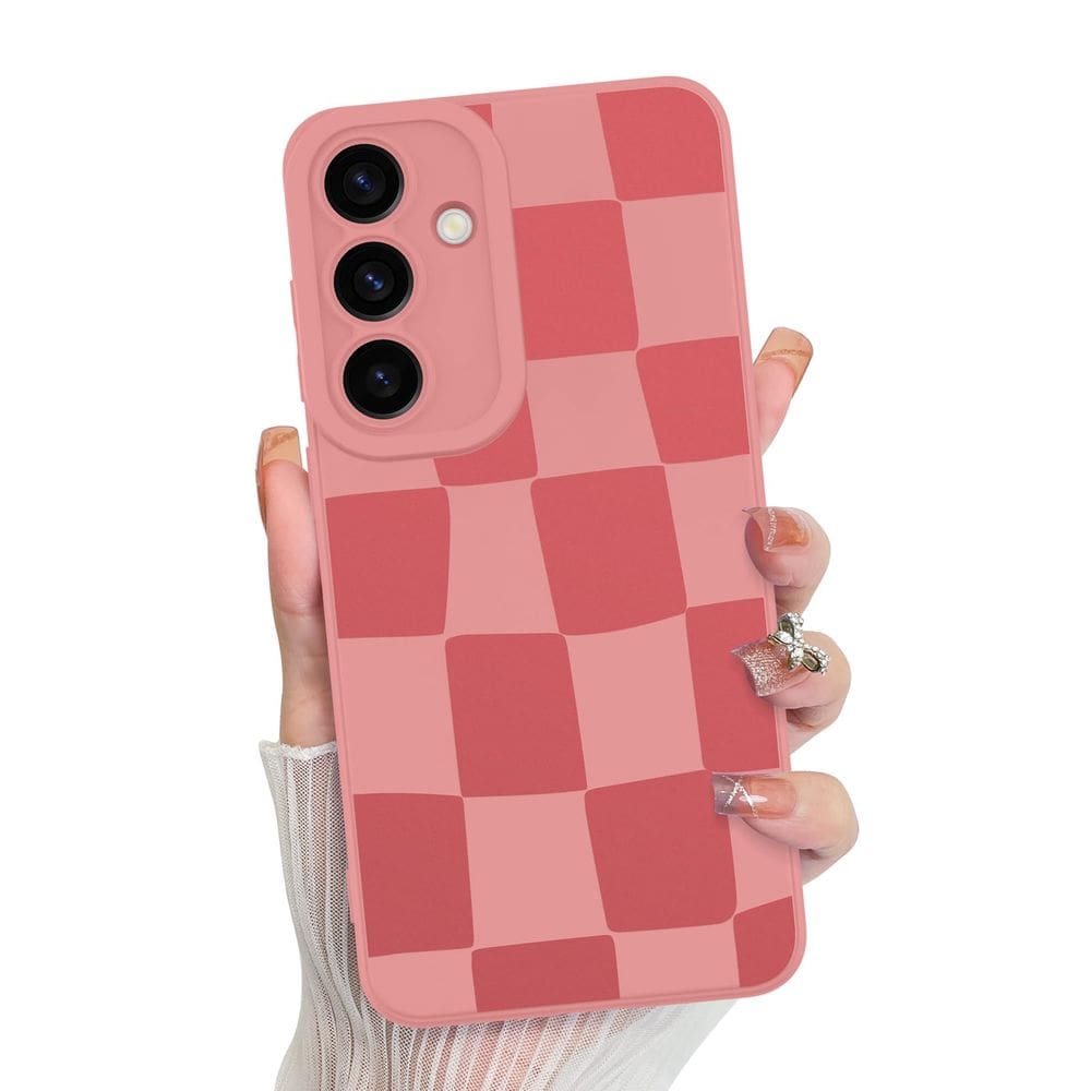 Capa de telefone KANGHAR compatível com Samsung Galaxy S25 - rosa