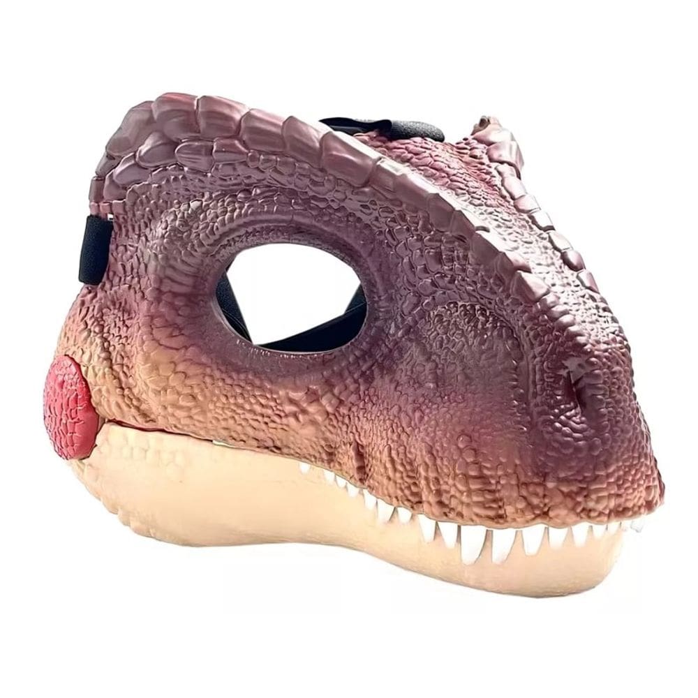 Máscara Infantil Dino Ataque Furioso Marrom com Som - Zoop