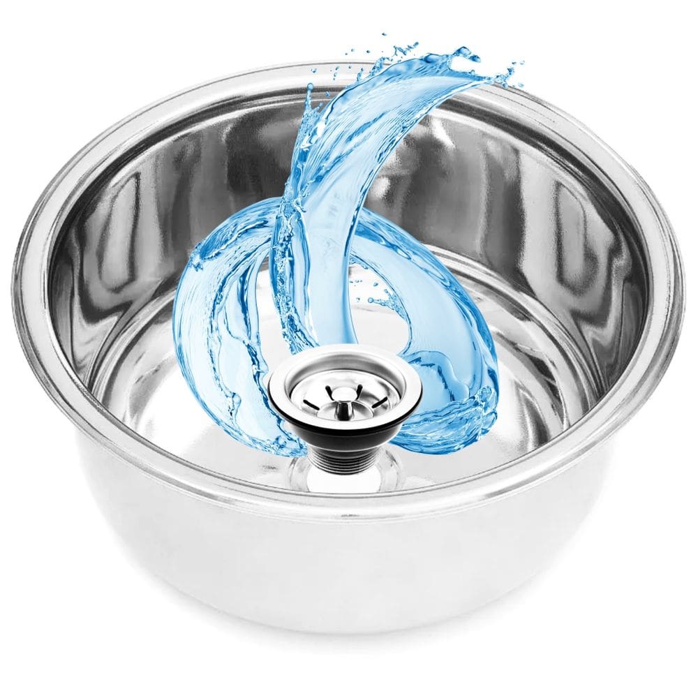 Ideal para Móveis Médicos e Hospitalares - Cuba Inox Redonda 30x15