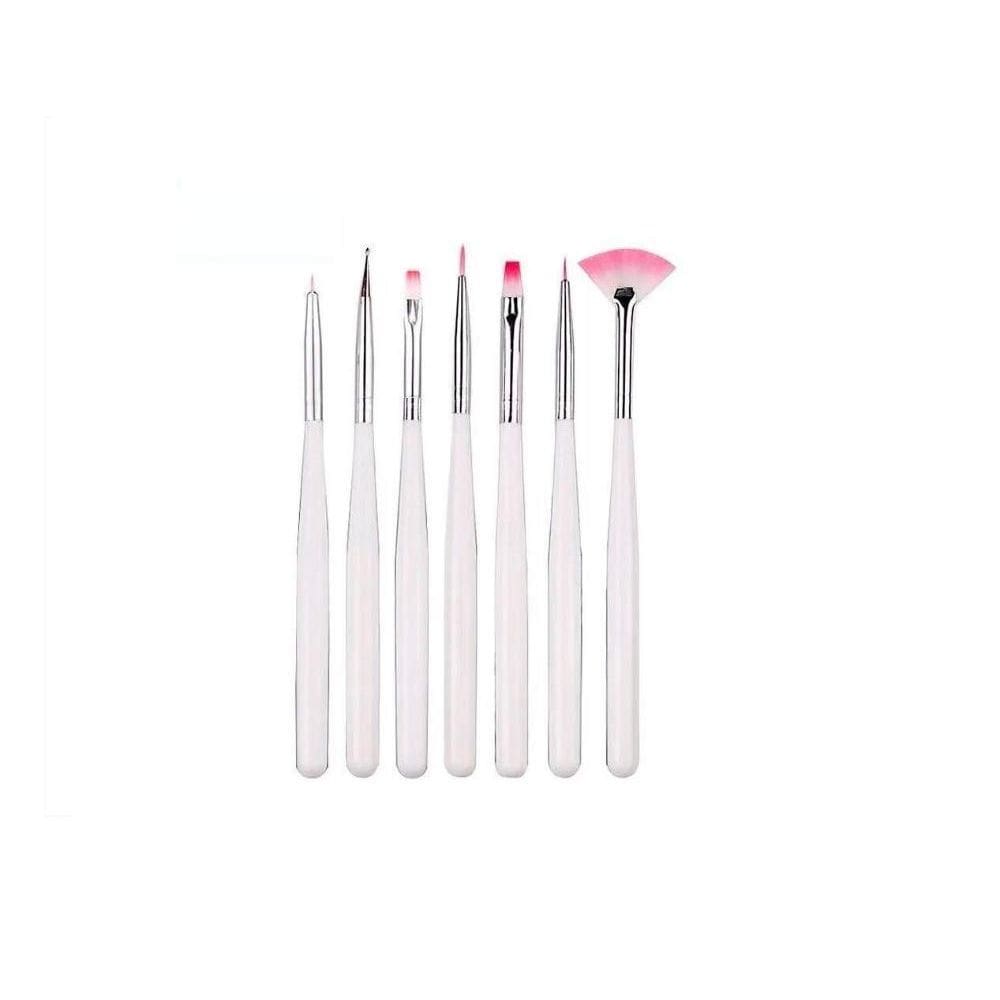 Pincel De Unha Kit Com 7 D&Z