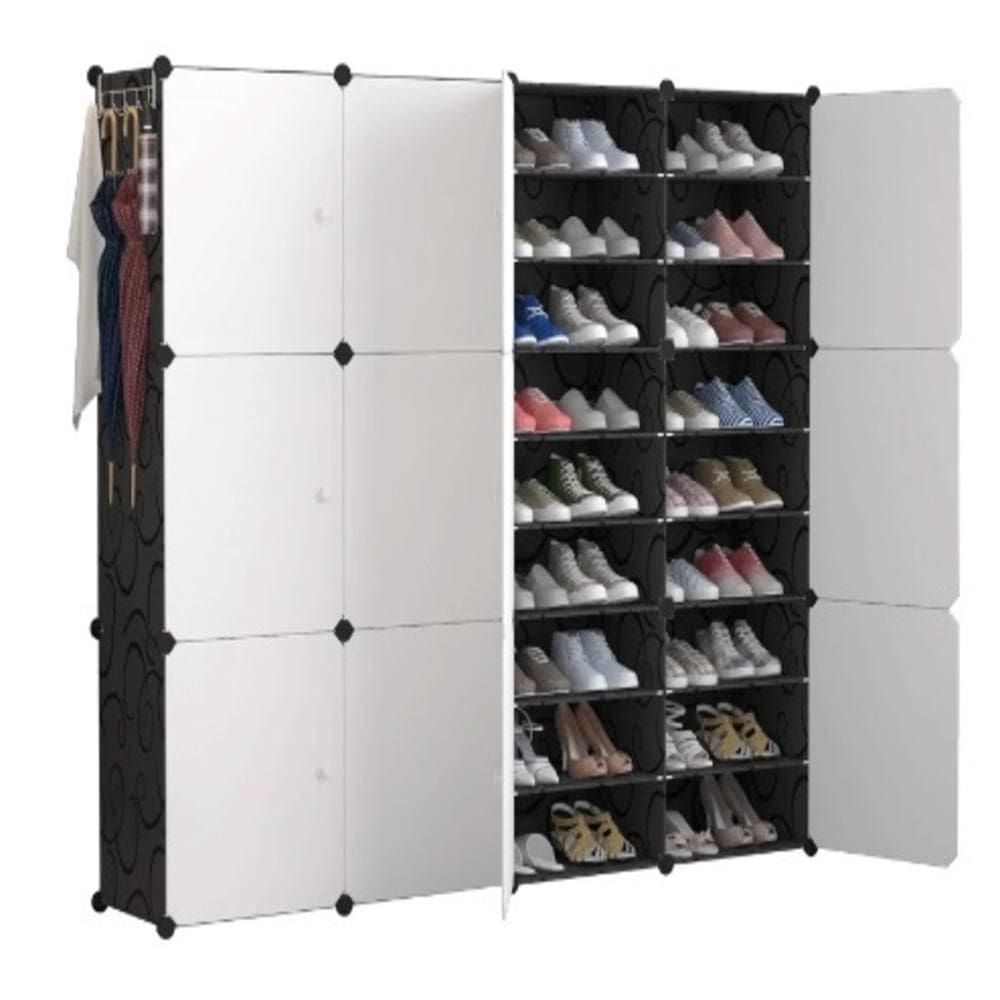 Armario Sapateira Modular 12 Portas Organizador Para 144 Calcados Tenis Brinquedos Closet