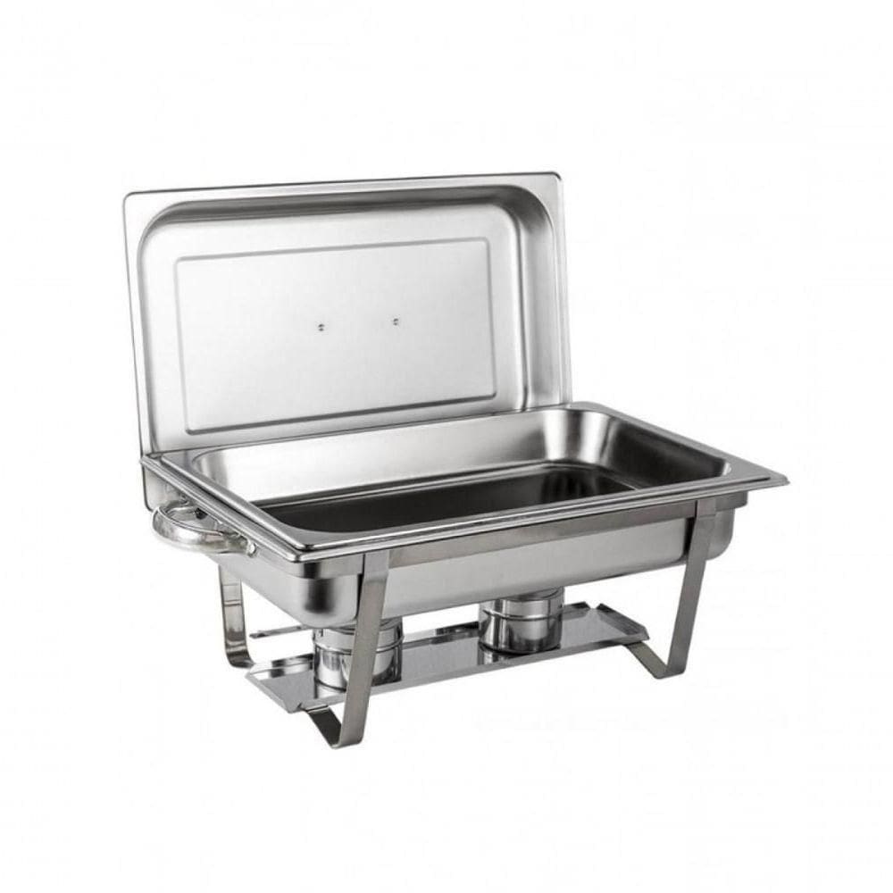 Rechaud Banho Maria Aço Inox 9 L Com Fogareiro Brasinox