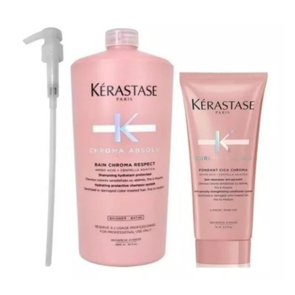 Kit Kérastase Chroma Absolu - Shampoo 1l + Fondant 200ml
