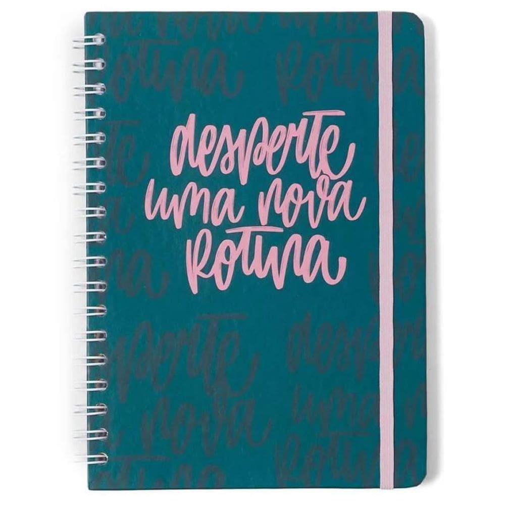 Caderno Espiral Kemily Pautado 17X24 Desperte Verde 80 Fls