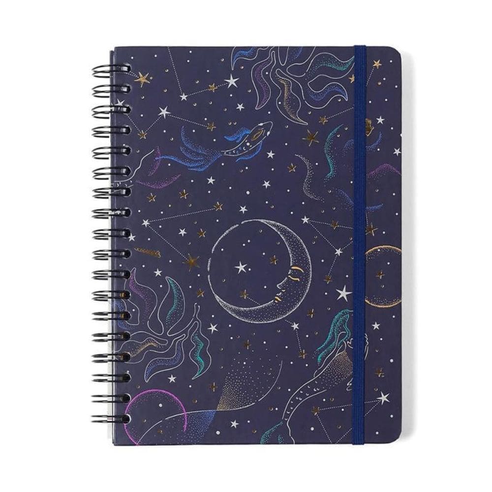 Caderno Espiral Astral Pautado 17X24 Mare Azul 160 Fls