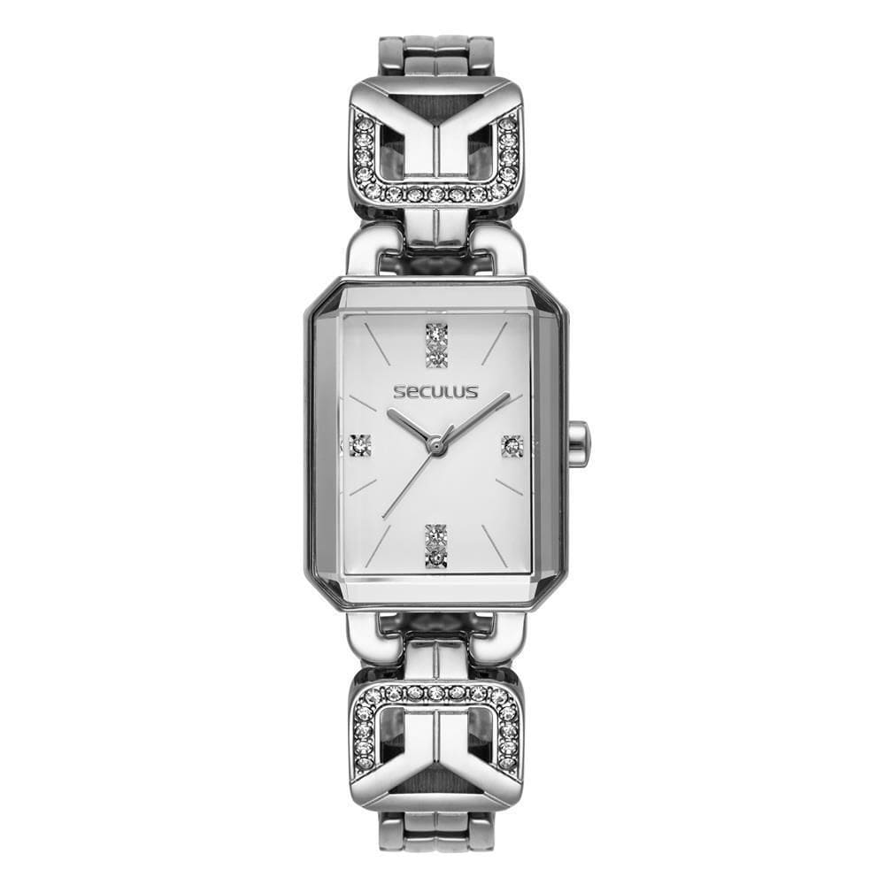 Relógio Seculus Feminino Ref: 23736L0Svnb2 Retangular