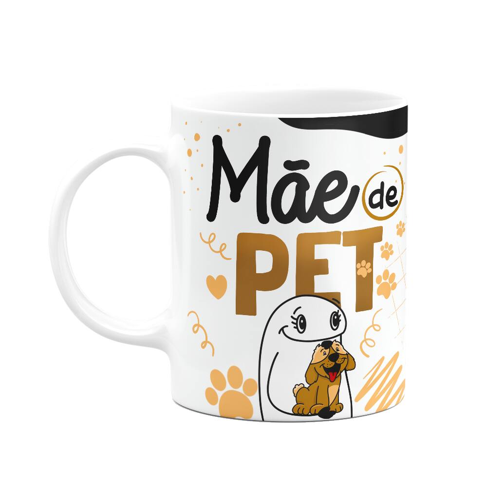 Caneca Flork Mães - Mãe de pet Cachorro - 325ml