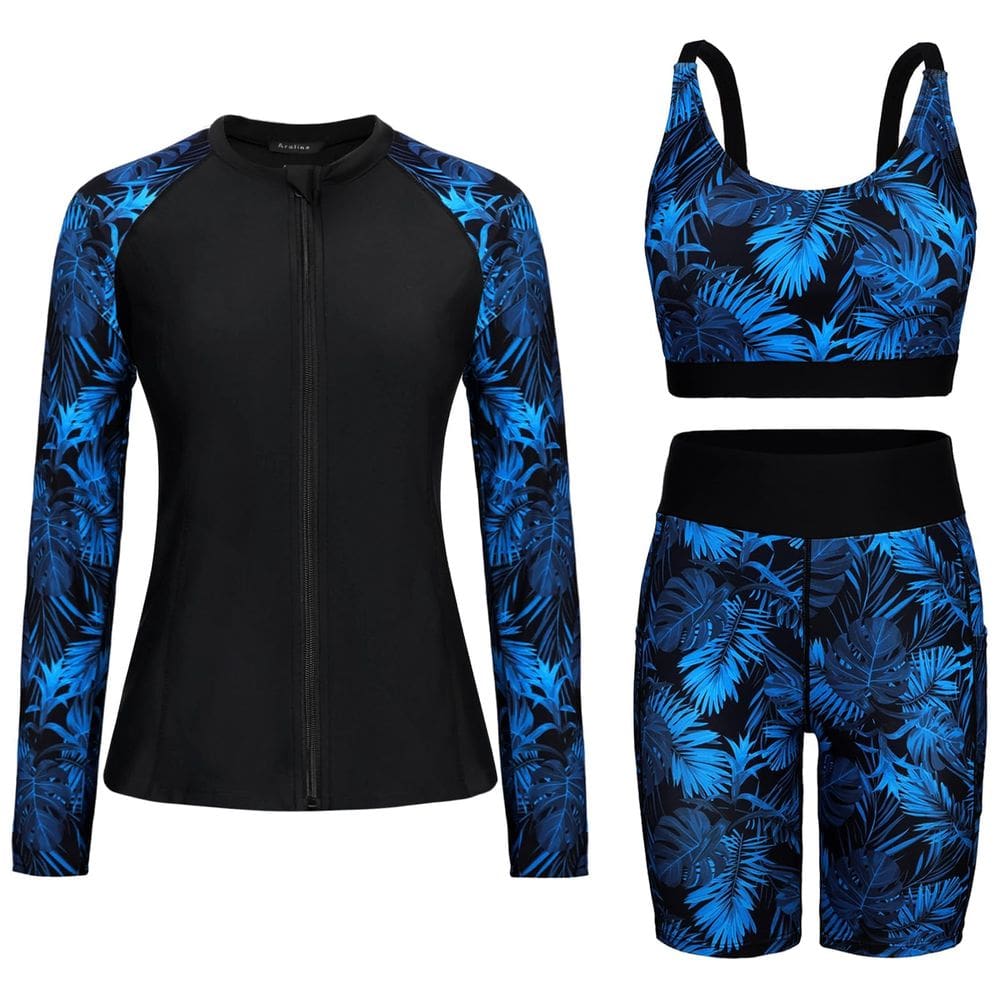 Cobertura completa do fato de banho Rash Guard Arolina 2025 para mulheres