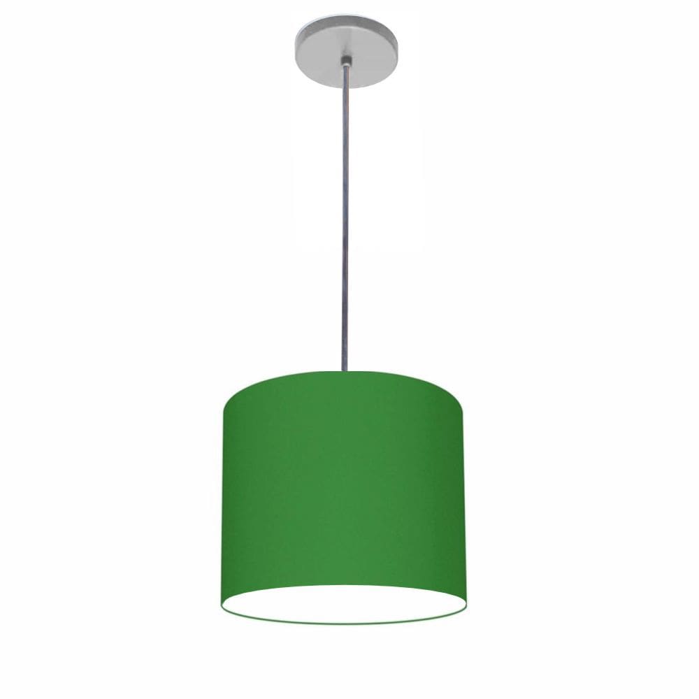 Lustre Luminária Pendente Vivare Free Lux PE-4105CZ Cúpula em Tecido 20x22cm