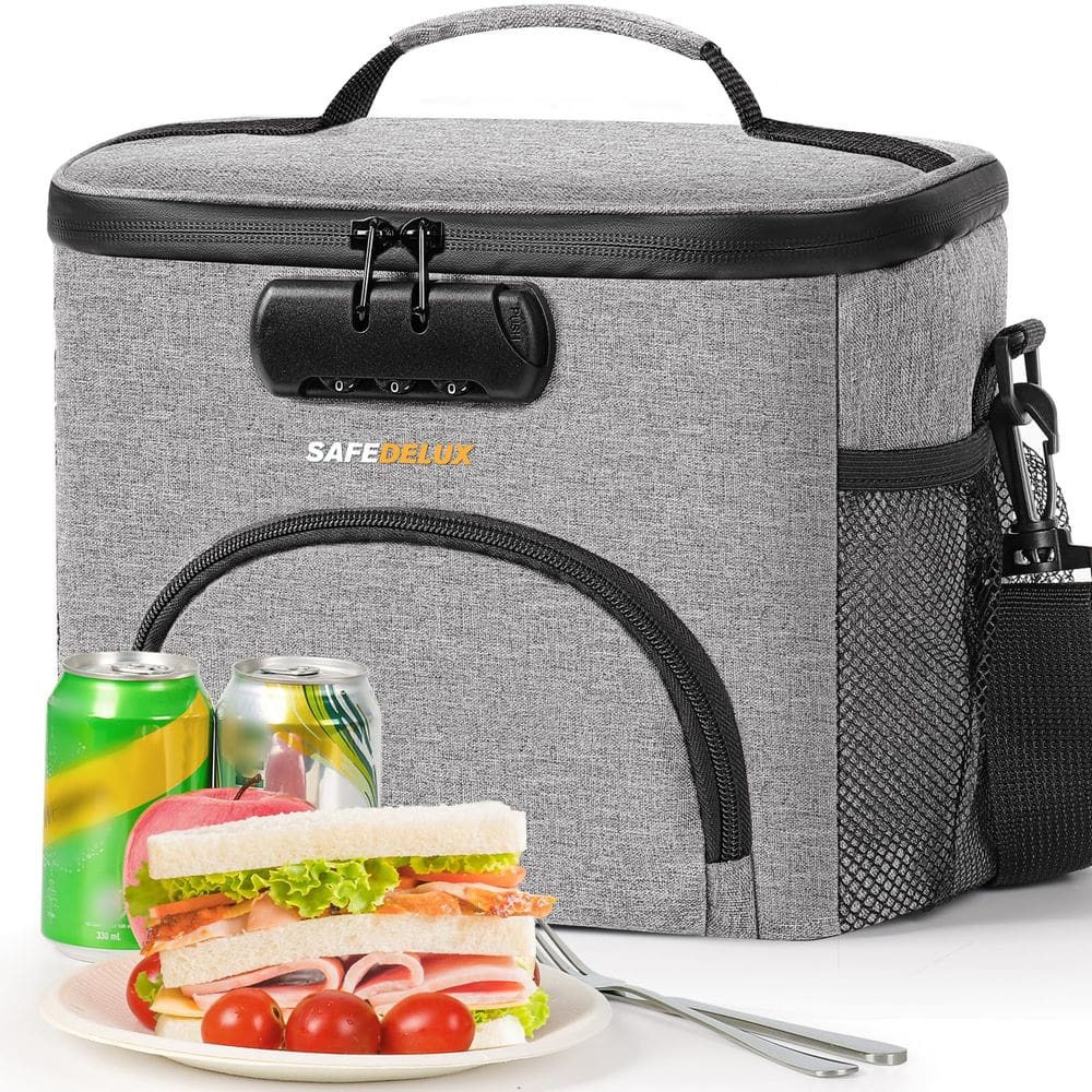 Lancheira isolada SafeDelux com fechadura combinada 8L