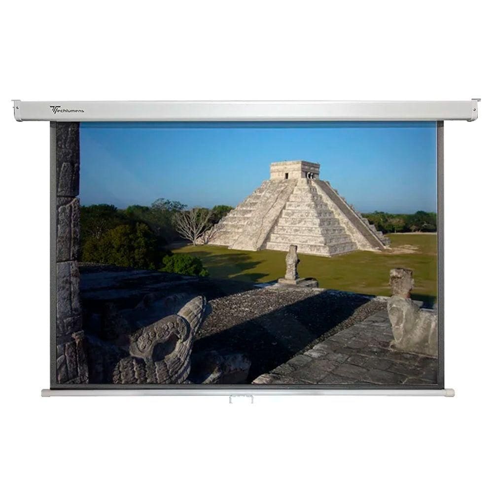 Tela De Projeção Retrátil Manual Tbms100h (221 X 124 Cm)