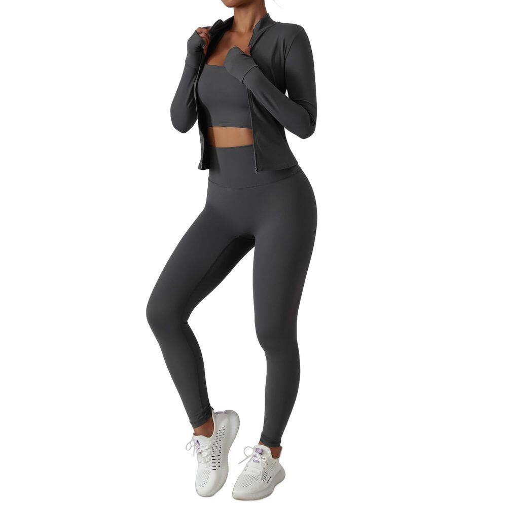 Conjunto de treino MUMANAIXI Seamless que absorve a umidade para mulheres