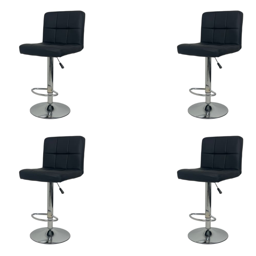 Banqueta Gomos Comfort Estofada Giratória Altura Regulável