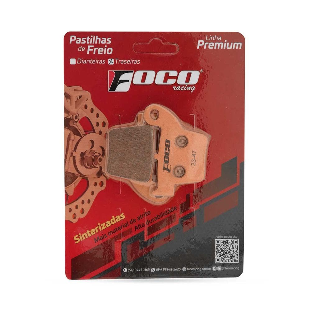 Pastilha Freio Traseira Foco Racing Cr 125/250 Crf 150/250/450