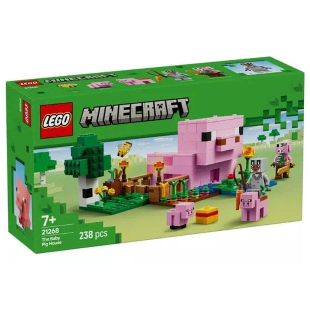 Blocos de Montar - Minecraft a Casa do Porco Bebe LEGO DO BRASIL