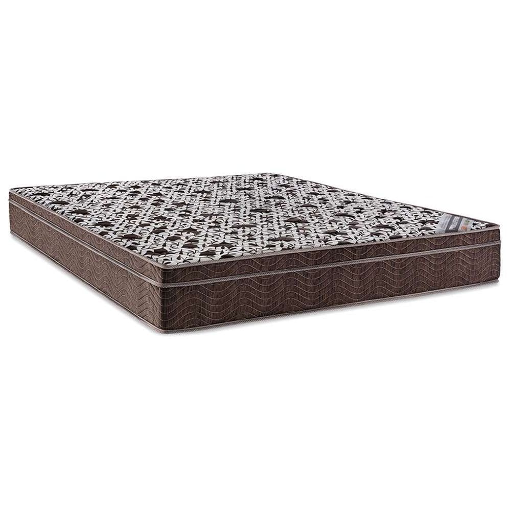 Colchão Casal de Espuma D33 Suede Cor Café Com Leite