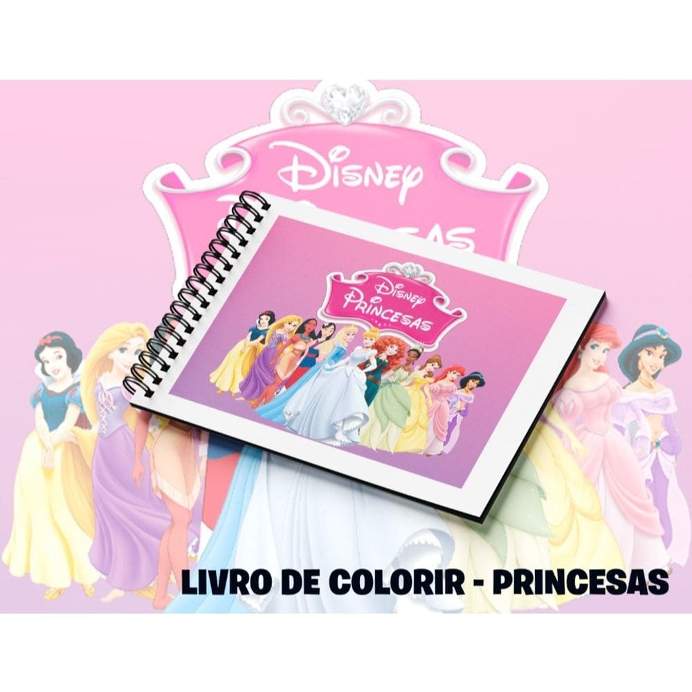 Kit Livro de Colorir Stitch Moana Princesas Evangélico religiosos Dorama BTS 50 folhas com ou sem canetinhas 24 cores