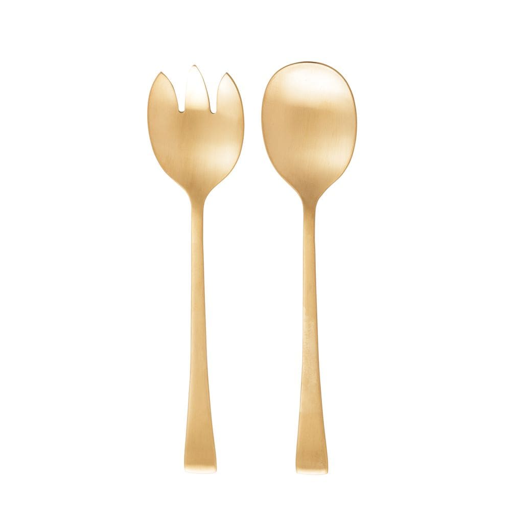 Conjunto 2 Peças Salada Inox Berna Dourado Fosco - Wolff