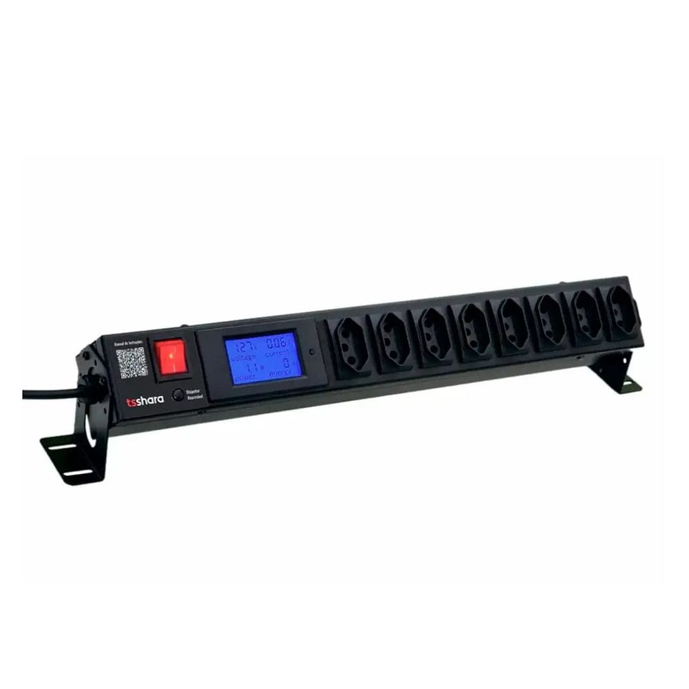 Filtro de Linha TS Shara Protetor SMART 8T20A DISP - 576 Preto Bivolt
