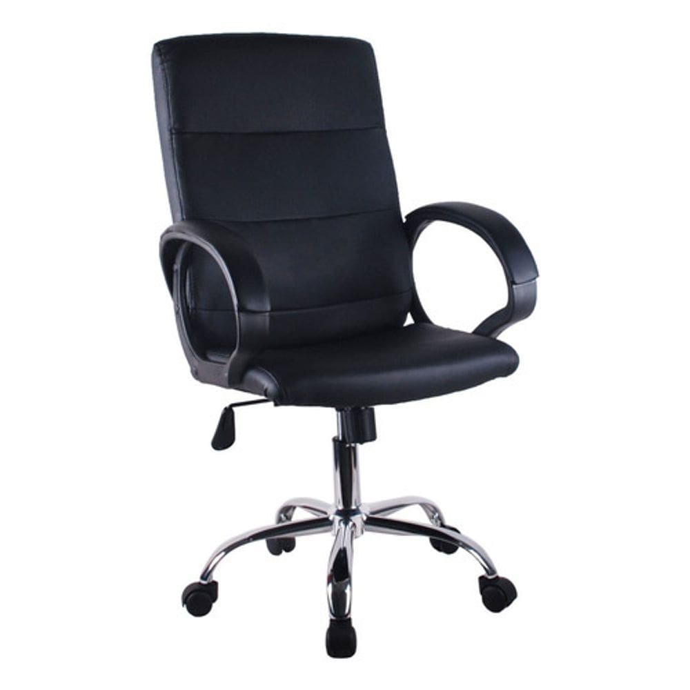Cadeira Escritorio Executiva Alta Giratoria Stripes - Preta