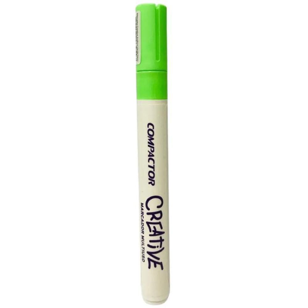 Marcador Multiuso Creative 4Mm Verde Neon Compactor 2897069
