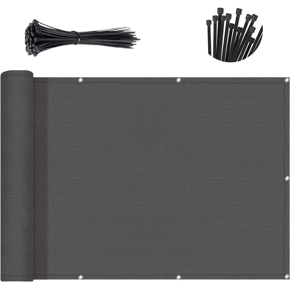 Tela de privacidade para varanda SUNNY GUARD cinza escuro 80x550cm