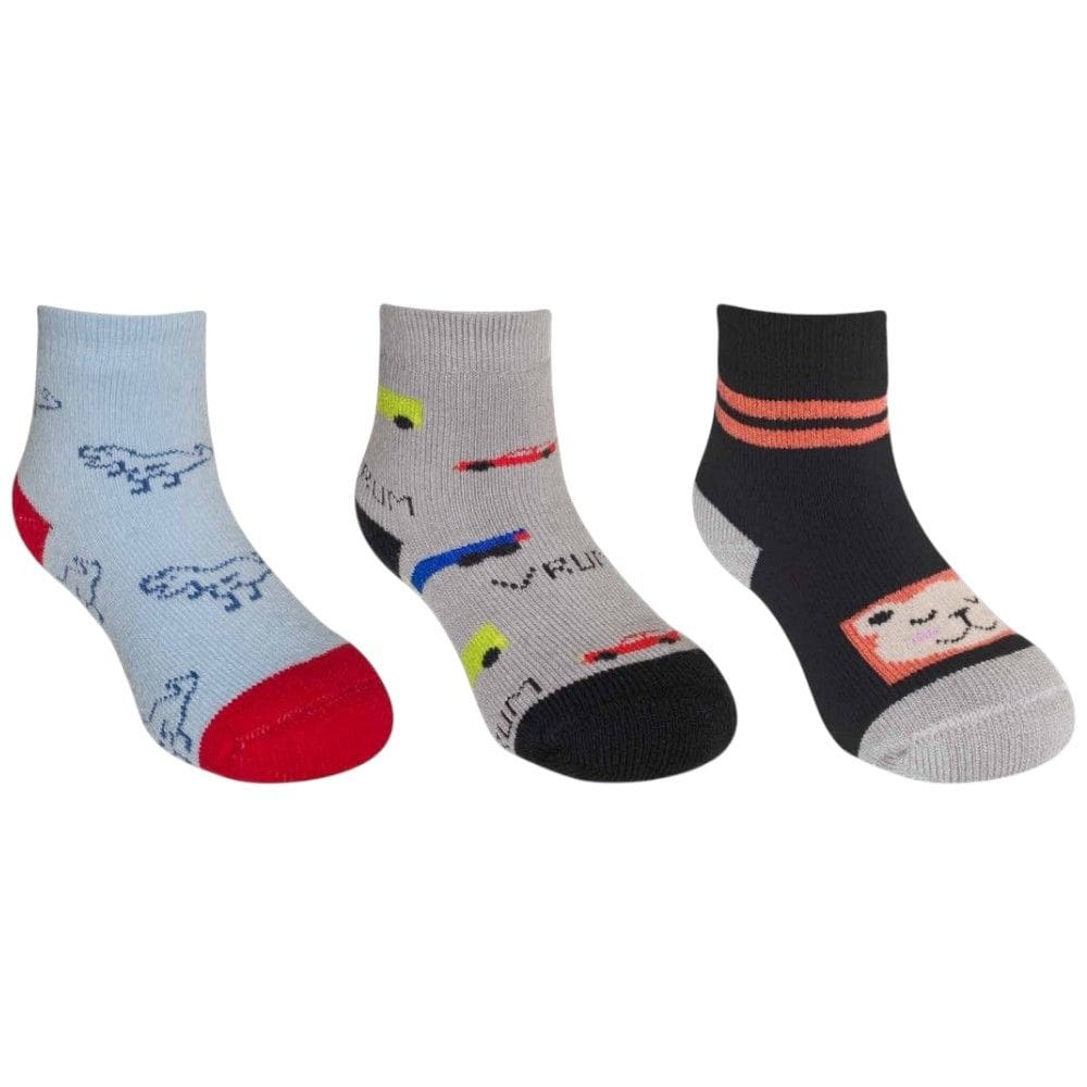 Kit 3 Pares Meias Bebê Menino Hoahi Cano Curto