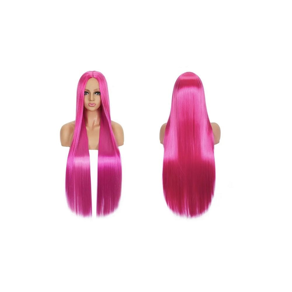 Peruca Super Longa Princesa Jujuba Anime Pink Cosplay