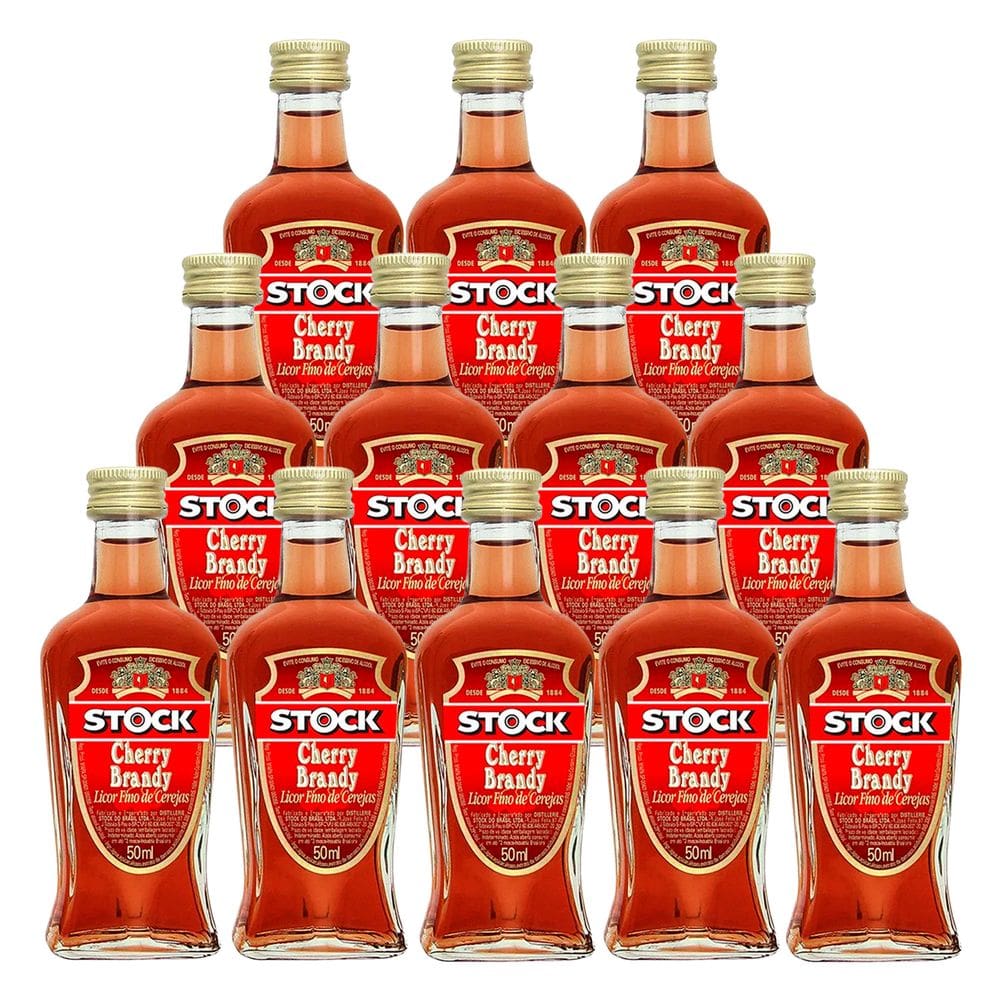 Miniatura Licor Fino de Cereja Stock Cherry Brandy 50ml 12un