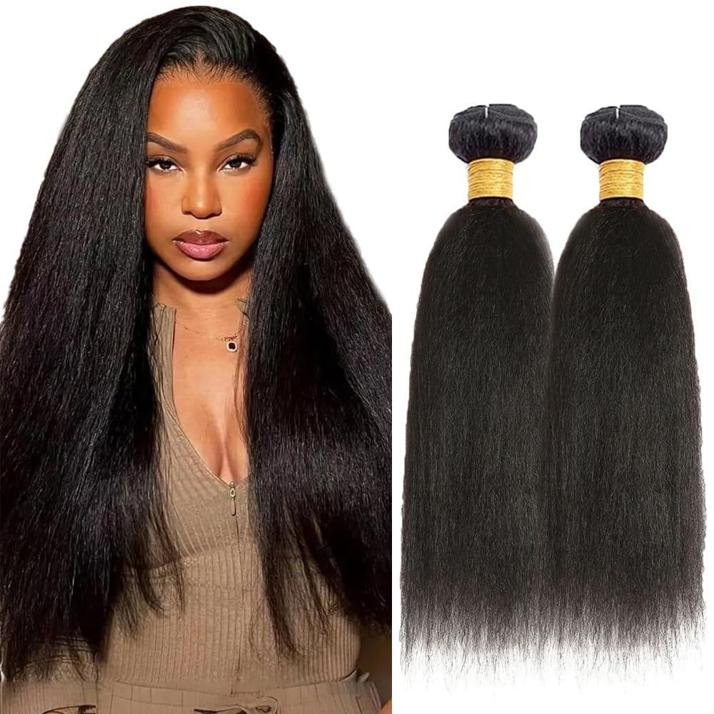 Pacotes de cabelo DiexRlamx Kinky Straight 100% Brazilian Remy