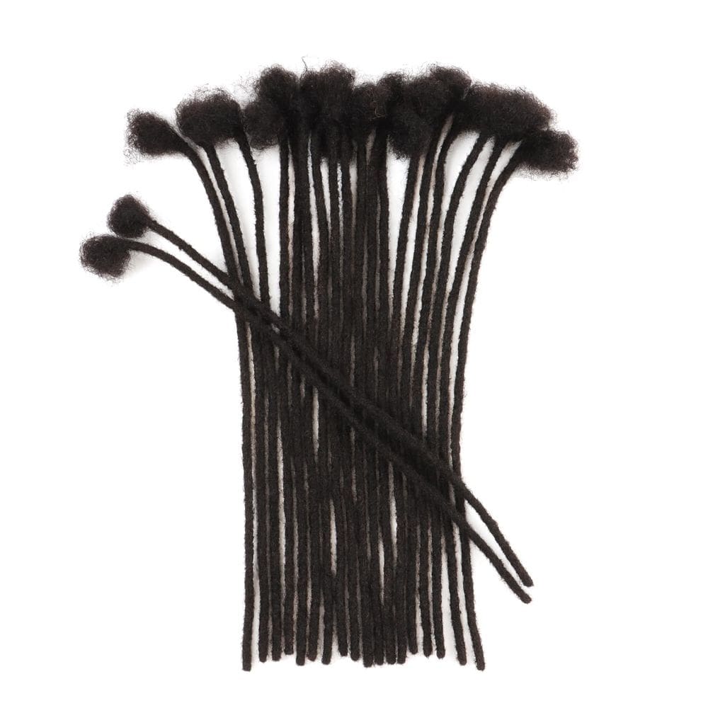 Dreadlock Extensions IIFLYDSFA 18 polegadas e 20 fios de cabelo humano