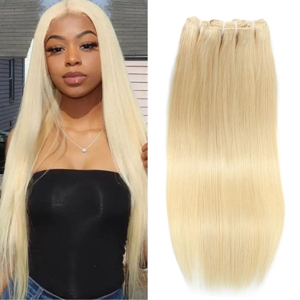 Extensões de cabelo YAREESONG 613 Blonde Straight 14-18