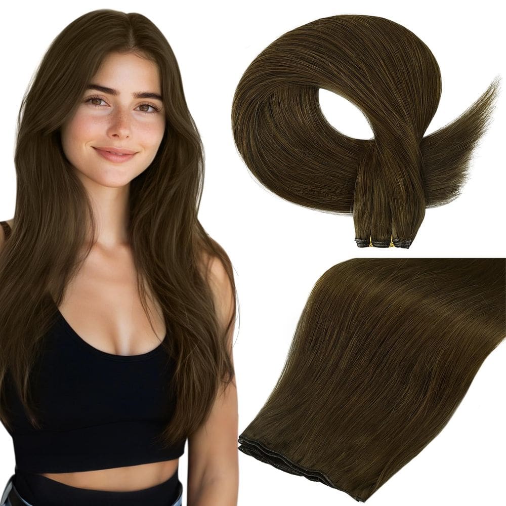 Extensões de cabelo Full Shine Genius Weft Remy Straight 50cm