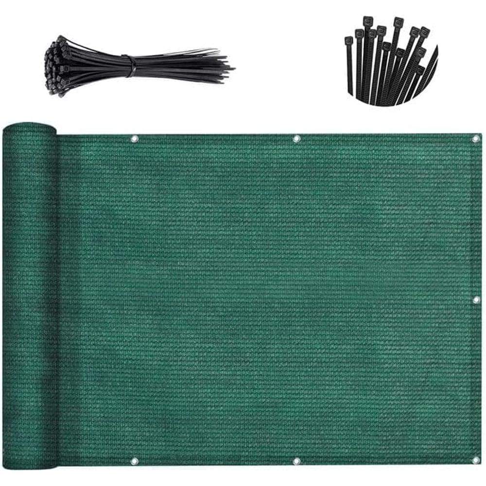Tela de privacidade para varanda SUNNY GUARD Verde escuro 1x10m 90% Shade