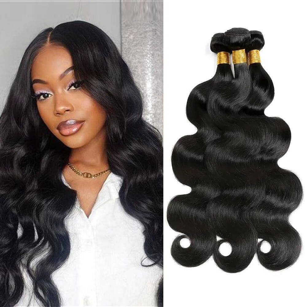 Pacotes de cabelo MDL 12A Grade Body Wave 100% virgem brasileira