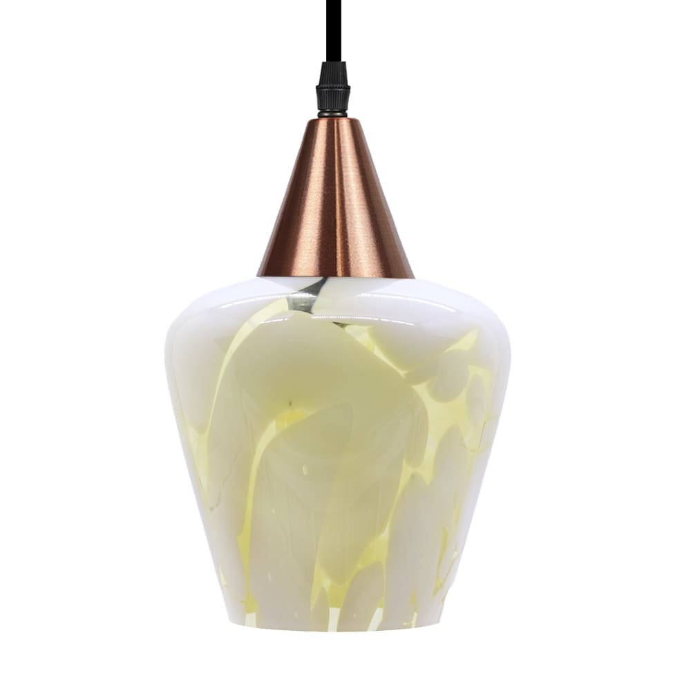 Lustre Pendente Taschibra Monalisa Murano E27 Bivolt Cobre