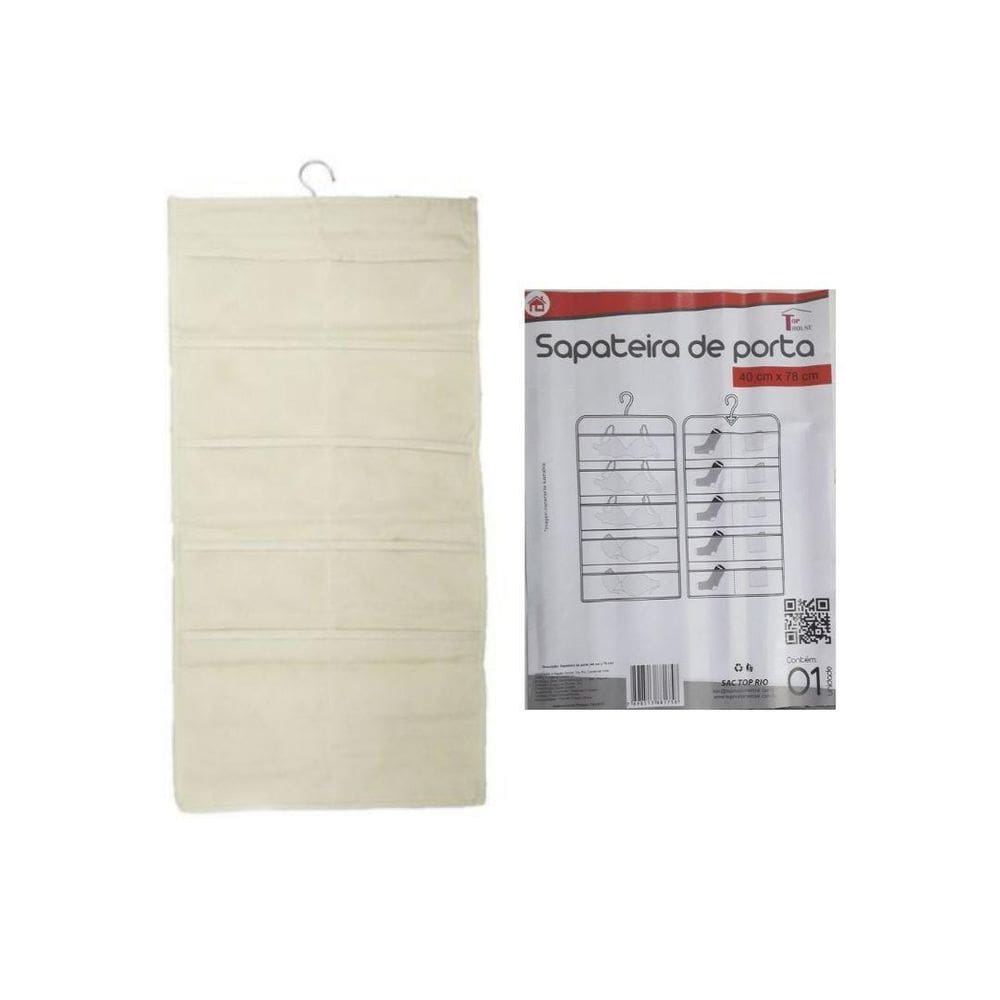 Sapateira De Porta 40 X 70Cm Top House Bege Trc8175-B