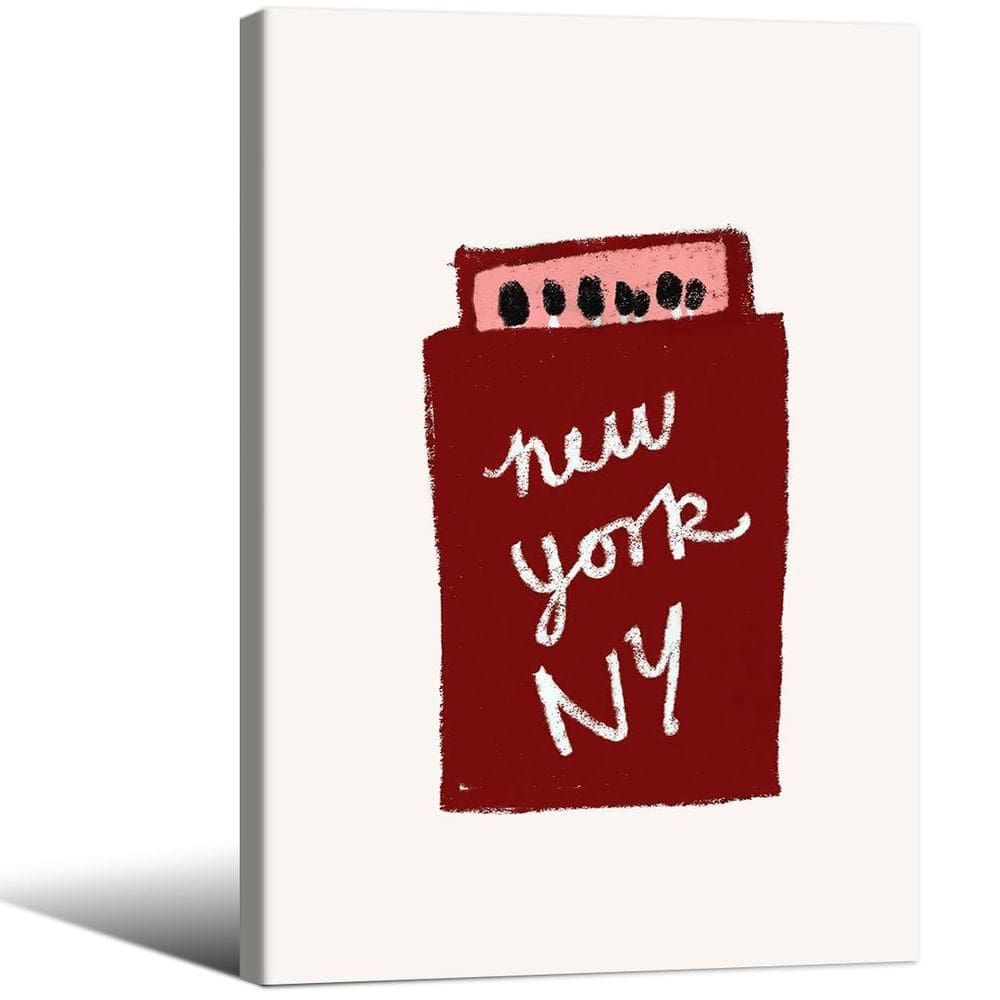 Pôsteres de parede em tela Lmuwecno Red Matchbook 40x60cm