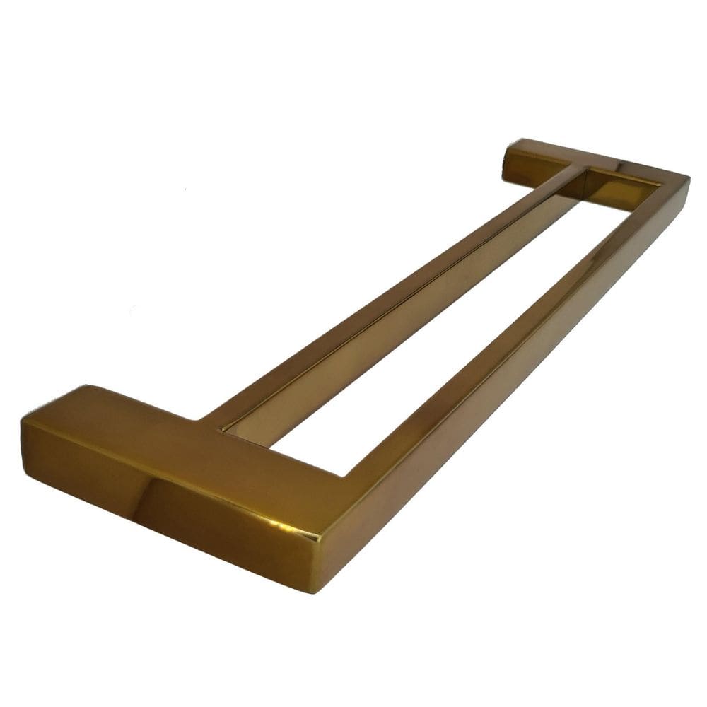 Porta Toalha De Parede Guriri Duplo 40Cm Red Gold Inox
