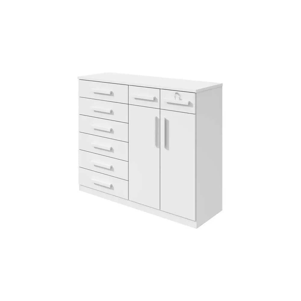 Cômoda Lopas Toronto 2 Portas 8 Gavetas