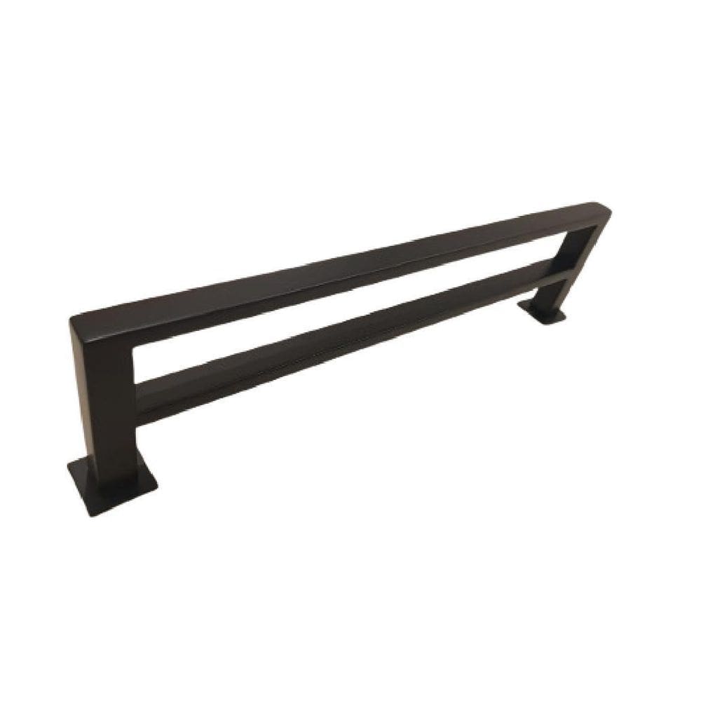 Porta Toalhas De Parede Jacaraipe Duplo 60Cm Preto Inox 304