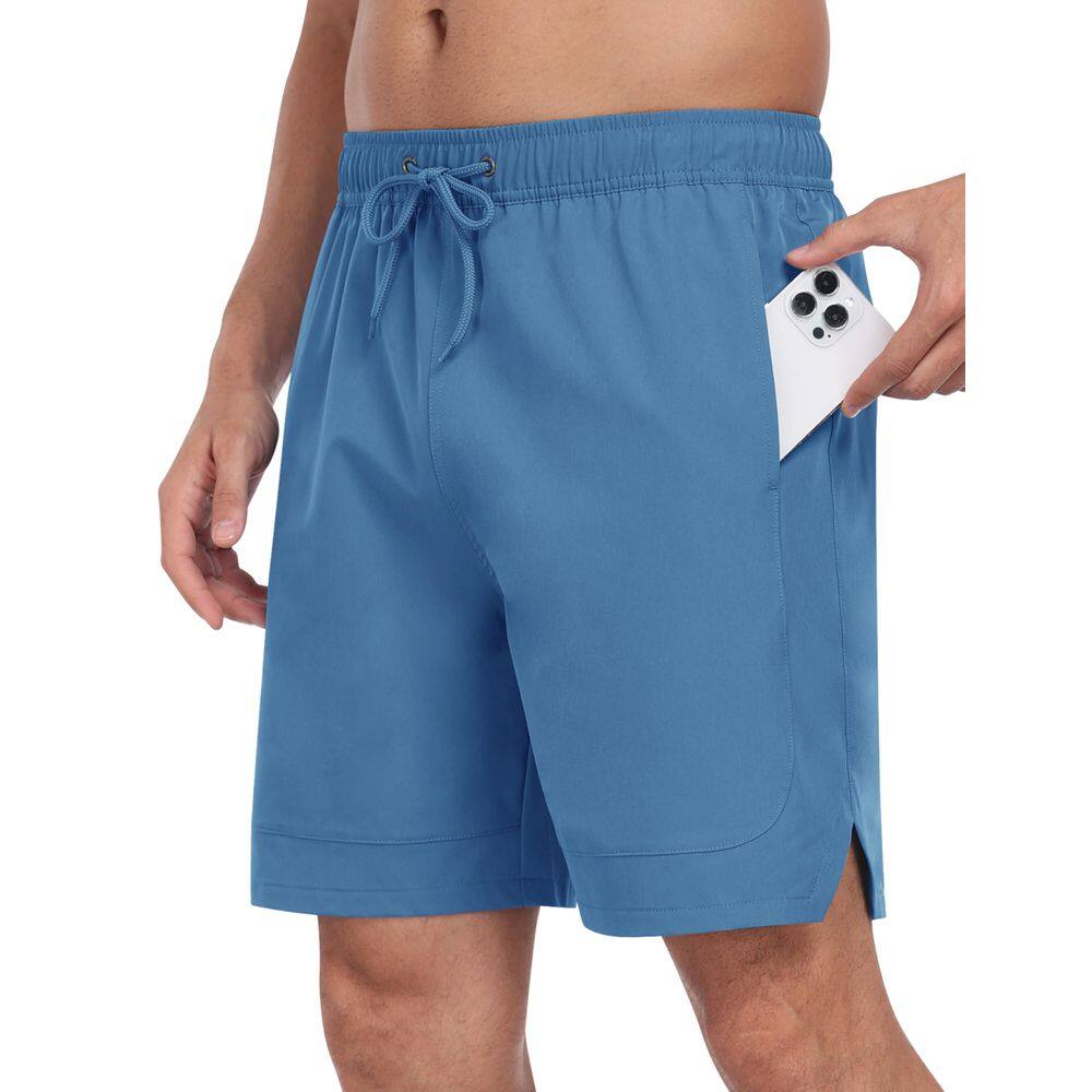Calções de banho MoFiz Shorts de natação com forro de compressão para homens
