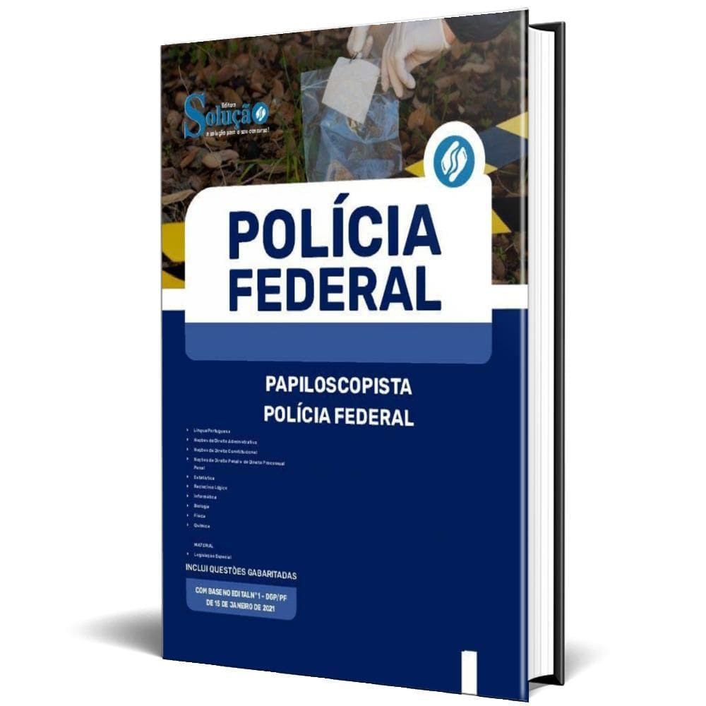 Apostila Polícia Federal Pf 2025 Papiloscopista Policial